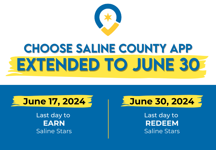 Choose Saline County app EXTENDED to June 30 - News Image